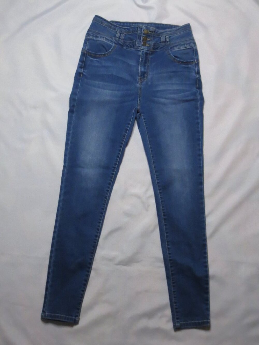 WAX JEAN juniors BUTT I LOVE YOU blue DENIM womens STRETCH skinny SIZE 11
